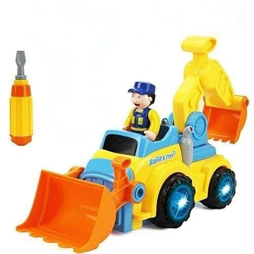 Construction Toy Crane And Dump Truck (Musical Toy)
